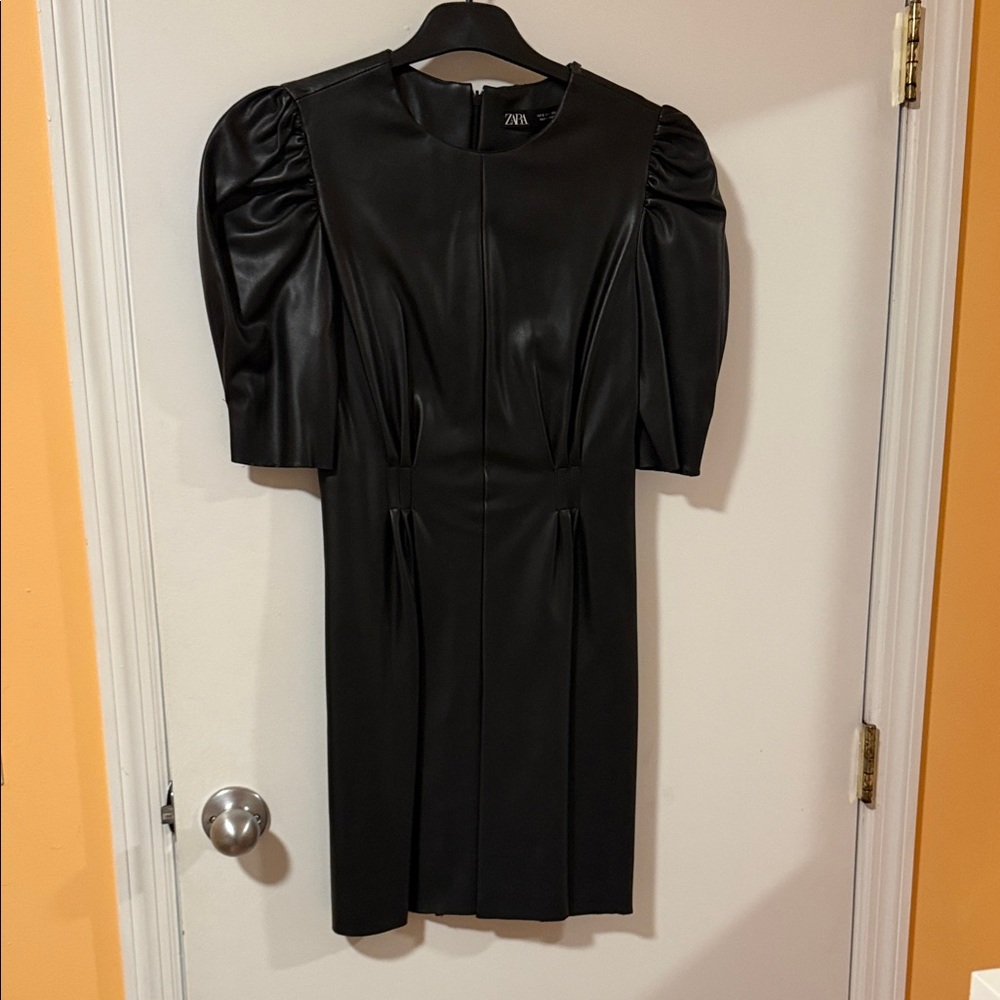 Zara Black 3/4 Long Sleeve Dress Used